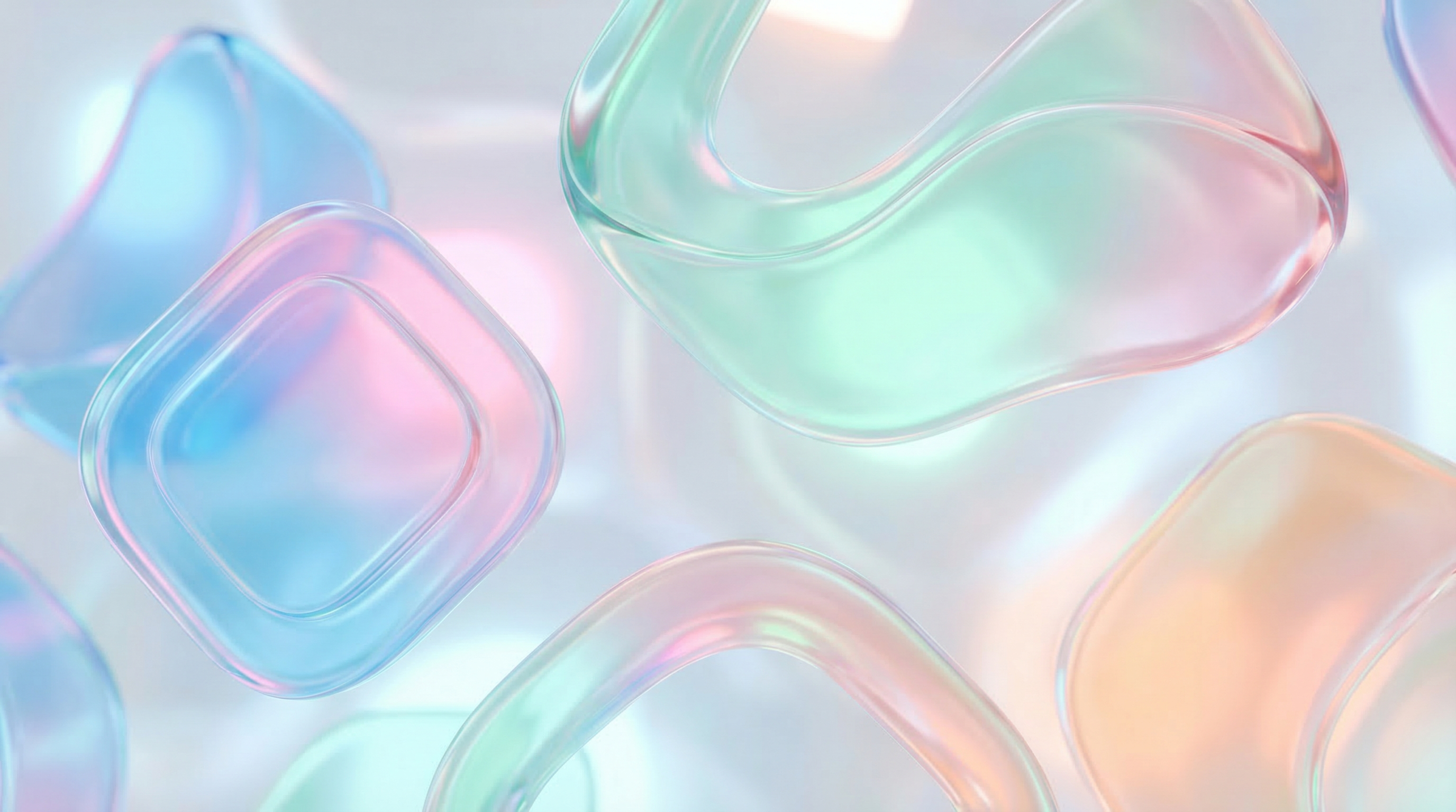 Aero Bloom Abstract Glassmorphic Visual