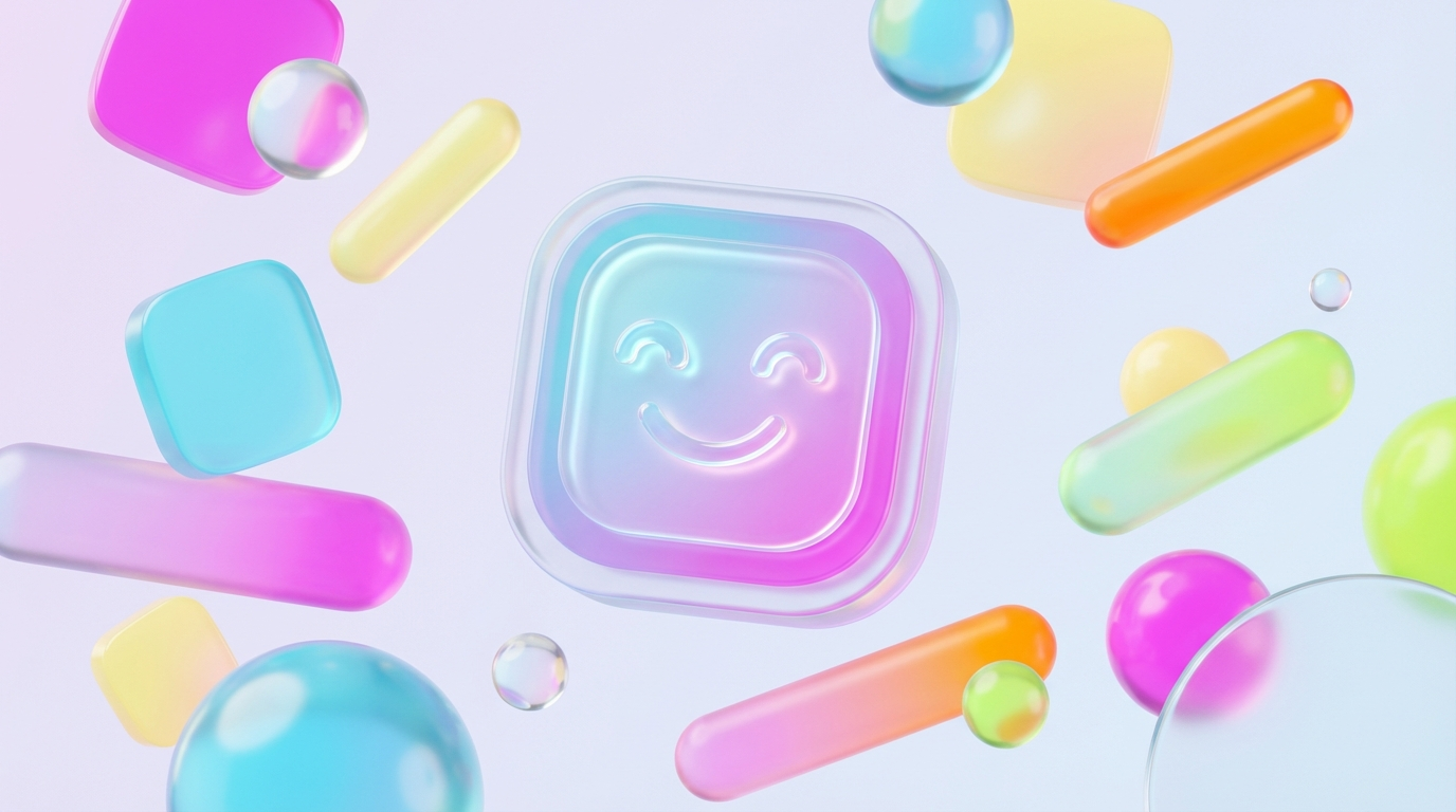 Glass Candy Hero Illustration