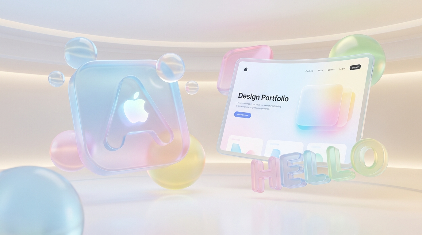 Lumina Hero - Abstract Soft Apple Vision