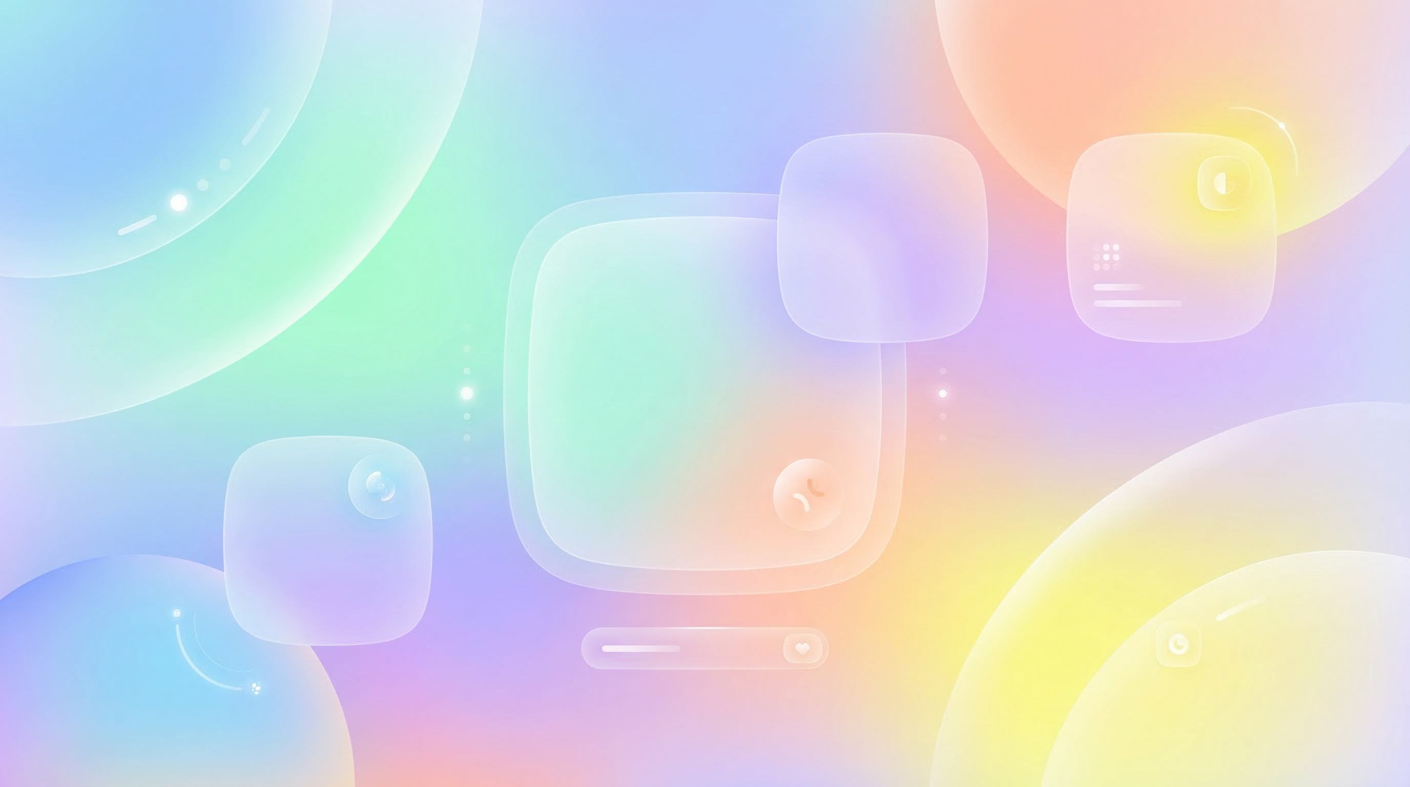 Playful Apple-esque Hero Background